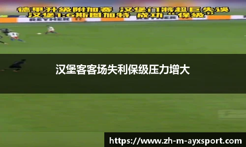 汉堡客客场失利保级压力增大